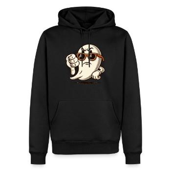 Un fantôme cool donne des pouces vers le bas Une saison effrayante - Sweat à capuche Premium bio Homme - noir - Devant - Nico (187cm)