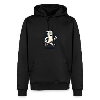 Lustiger Vintage Geist Retro Kunst Stil - Männer Premium Bio Hoodie - Schwarz - Vorne - Nico (187cm)