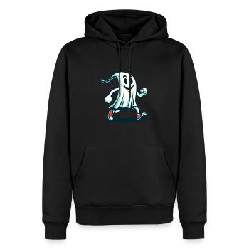 Lustiger Vintage Geist Retro Kunststil - Männer Premium Bio Hoodie - Schwarz - Vorne - Nico (187cm)