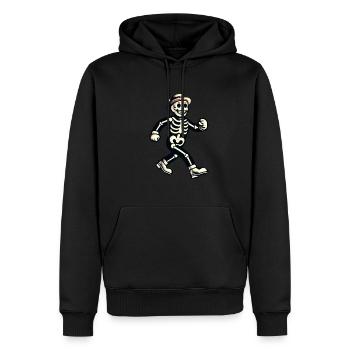 Costume d’Halloween effrayant de dessin animé rétro drôle - Sweat à capuche Premium bio Homme - noir - Devant - Nico (187cm)