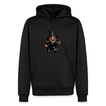 Retro Cartoon Hexen Vintage Hexen Design - Männer Premium Bio Hoodie - Schwarz - Vorne - Nico (187cm)
