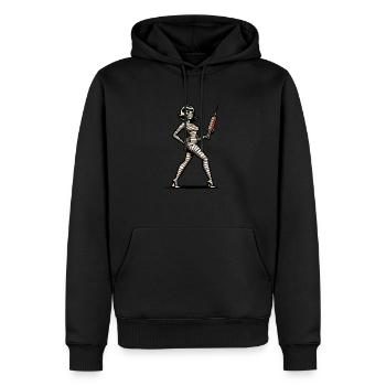 Mummies Nurse Caregiver Physician Assistant - Men’s Premium Organic Hoodie - black - Front - Nico (187cm)