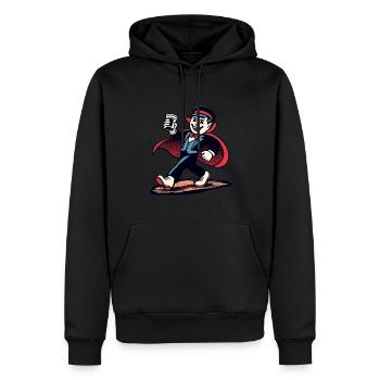 Rétro Vintage Vampire Style Halloween Costume Décoration - Sweat à capuche Premium bio Homme - noir - Devant - Nico (187cm)