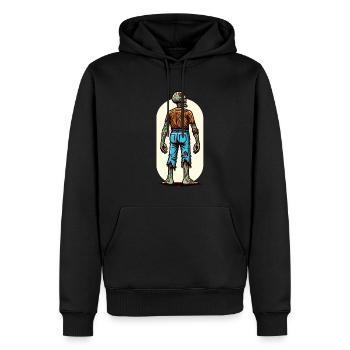 Halloween Kostüm Deko Gruseliges Party Design - Männer Premium Bio Hoodie - Schwarz - Vorne - Nico (187cm)
