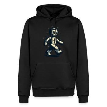 Voodoo Puppe Unheimliche Verkleidung Gothic Style - Männer Premium Bio Hoodie - Schwarz - Vorne - Nico (187cm)