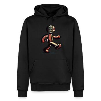 Poupée vaudou Halloween Costume Décoration Effrayant - Sweat à capuche Premium bio Homme - noir - Devant - Nico (187cm)