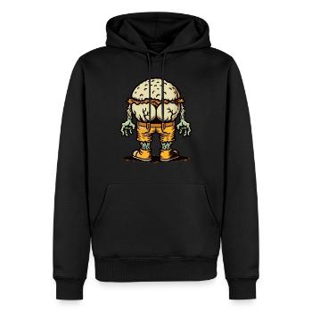 Drôle de mort-vivant cul Halloween Costume Décoration - Sweat à capuche Premium bio Homme - noir - Devant - Nico (187cm)