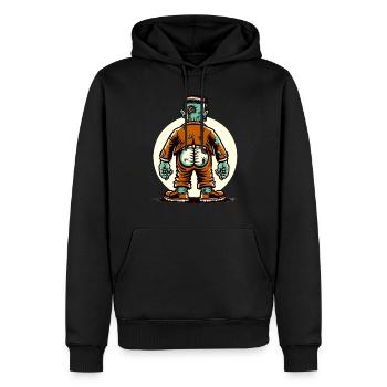 Drôle de mort-vivant cul Halloween Costume Décoration - Sweat à capuche Premium bio Homme - noir - Devant - Nico (187cm)
