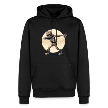 Dabbing Zombie Drôle Dabbing Design - Sweat à capuche Premium bio Homme - noir - Devant - Nico (187cm)