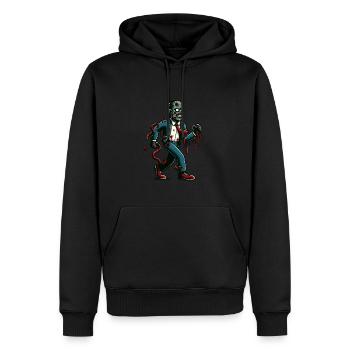 Retro Vintage Stil Halloween Zombie Kostüm Deko - Männer Premium Bio Hoodie - Schwarz - Vorne - Nico (187cm)