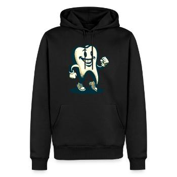 Unheimliche Verkleidung Halloween Zahn - Männer Premium Bio Hoodie - Schwarz - Vorne - Nico (187cm)