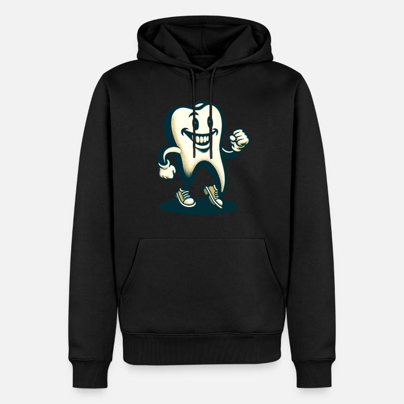 Déguisement effrayant Dent d’Halloween - Sweat à capuche Premium bio Homme - noir