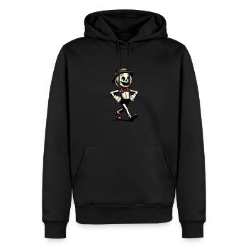 Retro Vintage Style Halloween Costume Decoration - Men’s Premium Organic Hoodie - black - Front - Nico (187cm)
