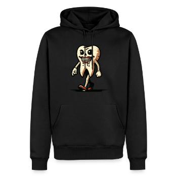 Halloween Hygiène Dentaire Drôle Dent Zombie - Sweat à capuche Premium bio Homme - noir - Devant - Nico (187cm)