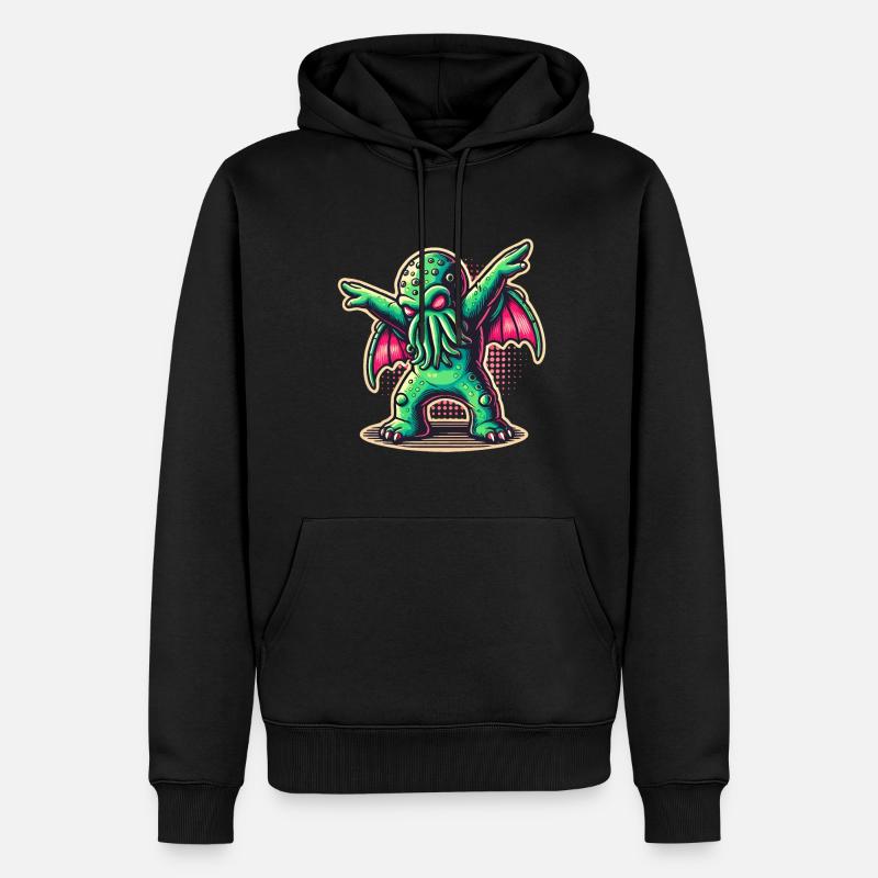 Drôle de danse Cthulhu - Sweat à capuche Premium bio Homme - noir