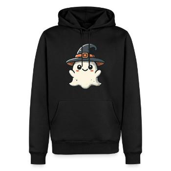 Lustiger Hexen Geist Gespenstische Party - Männer Premium Bio Hoodie - Schwarz - Vorne - Nico (187cm)