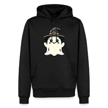 Lustiger Hexen Geist Gespenstische Party - Männer Premium Bio Hoodie - Schwarz - Vorne - Nico (187cm)