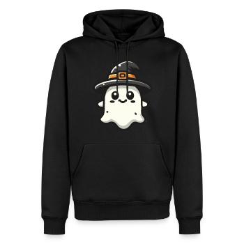 Lustiger Hexen Geist Gespenstische Party - Männer Premium Bio Hoodie - Schwarz - Vorne - Nico (187cm)