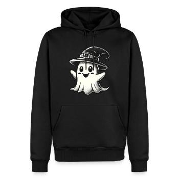 Lustiger Hexen Geist Gespenstische Party - Männer Premium Bio Hoodie - Schwarz - Vorne - Nico (187cm)