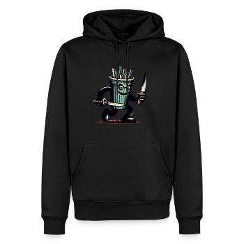 Scary Psycho Drinking Cup Drinks - Men’s Premium Organic Hoodie - black - Front - Nico (187cm)