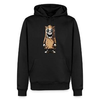 Gespenstische Party Lustiges Halloween Streetwear - Männer Premium Bio Hoodie - Schwarz - Vorne - Nico (187cm)