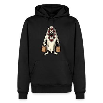 Gespenstische Party Trick Or Treat Halloween - Männer Premium Bio Hoodie - Schwarz - Vorne - Nico (187cm)