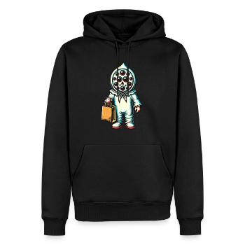 Gespenstische Party Trick Or Treat - Männer Premium Bio Hoodie - Schwarz - Vorne - Nico (187cm)