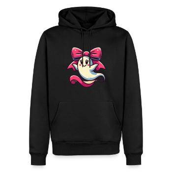Niedliches Halloween Gespenst Geiser Tochter - Männer Premium Bio Hoodie - Schwarz - Vorne - Nico (187cm)