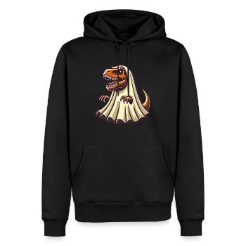 Mignon Dinosaure Fantôme Drôle T-Rex - Sweat à capuche Premium bio Homme - noir - Devant - Nico (187cm)