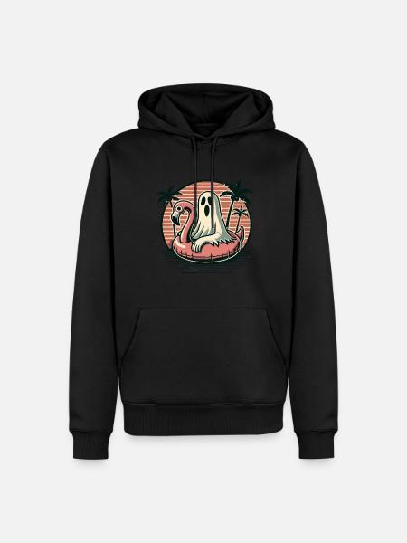 Summer Halloween Spooky Lifestyle Ghosts - Men’s Premium Organic Hoodie - black