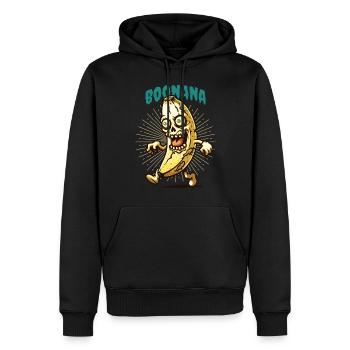 Lustiges Bananen Zombie Boonana Halloween Deko - Männer Premium Bio Hoodie - Schwarz - Vorne - Nico (187cm)