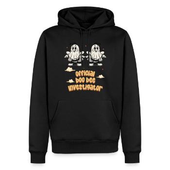 Offizieller Bienen Untersucher Lustiger Spruch - Männer Premium Bio Hoodie - Schwarz - Vorne - Nico (187cm)