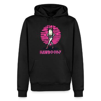 cow-boy fille fantôme drôle Hawboody dire - Sweat à capuche Premium bio Homme - noir - Devant - Nico (187cm)