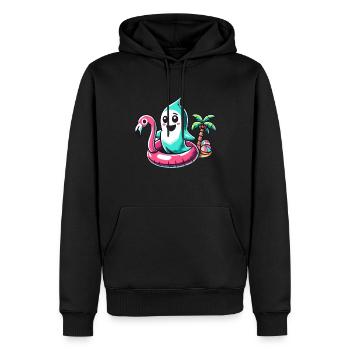 Idée de costume de style de vie effrayant d’Halloween d’été - Sweat à capuche Premium bio Homme - noir - Devant - Nico (187cm)
