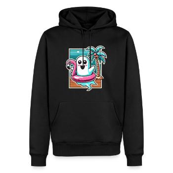 Idée de costume de style de vie effrayant d’Halloween d’été - Sweat à capuche Premium bio Homme - noir - Devant - Nico (187cm)