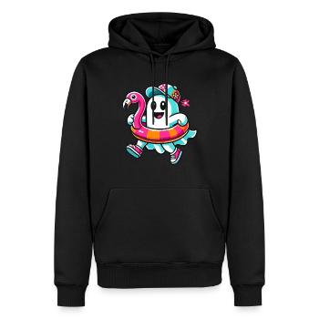 Été Halloween Drôle Mode de vie Rétro Vintage - Sweat à capuche Premium bio Homme - noir - Devant - Nico (187cm)