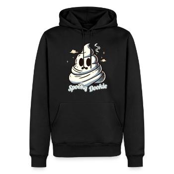 Drôle Effrayant Dookie Caca Pile Fantôme - Sweat à capuche Premium bio Homme - noir - Devant - Nico (187cm)