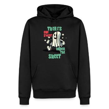 Drôle de fantôme déguisement Tenue d’Halloween - Sweat à capuche Premium bio Homme - noir - Devant - Nico (187cm)