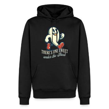 Drôle de fantôme déguisement Tenue d’Halloween - Sweat à capuche Premium bio Homme - noir - Devant - Nico (187cm)