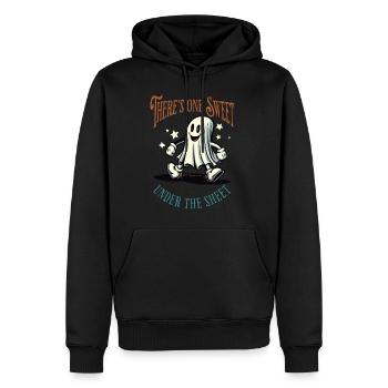 Drôle de fantôme déguisement Tenue d’Halloween - Sweat à capuche Premium bio Homme - noir - Devant - Nico (187cm)