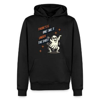 Lustiger Gespenster Spruch Retro Kostüm - Männer Premium Bio Hoodie - Schwarz - Vorne - Nico (187cm)