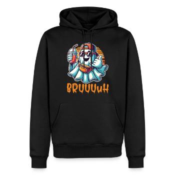 Unheimliches Lustiges Halloween Gespenst - Männer Premium Bio Hoodie - Schwarz - Vorne - Nico (187cm)