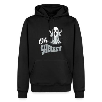 Lustiges Halloween Oh Sheet Gespenst - Männer Premium Bio Hoodie - Schwarz - Vorne - Nico (187cm)