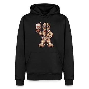 Lustiger Lebkuchen Snob Weihnachten Spaß - Männer Premium Bio Hoodie - Schwarz - Vorne - Nico (187cm)