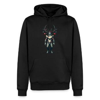 Festlicher Krampus Weihnachtliche Folklore - Männer Premium Bio Hoodie - Schwarz - Vorne - Nico (187cm)