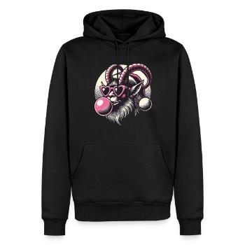 Krampus Weihnachten Sigma Male Cool - Männer Premium Bio Hoodie - Schwarz - Vorne - Nico (187cm)