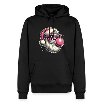 Coole Sigma Santa Weihnachtsfreude - Männer Premium Bio Hoodie - Schwarz - Vorne - Nico (187cm)