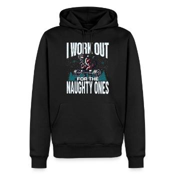Krampus Trainiert Für Unartige Kids - Männer Premium Bio Hoodie - Schwarz - Vorne - Nico (187cm)