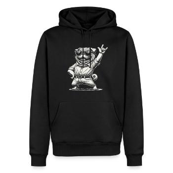 Lustiges Rock Musik Heavy Metal Festival Retro - Männer Premium Bio Hoodie - Schwarz - Vorne - Nico (187cm)