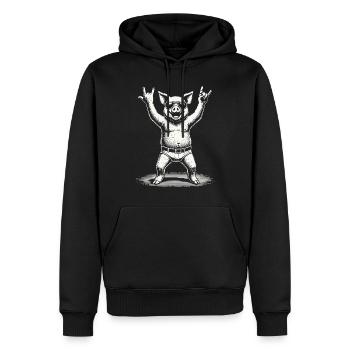 Rock Music Festival Pig Metal Concert Fun - Men’s Premium Organic Hoodie - black - Front - Nico (187cm)